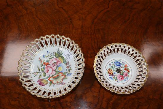 Two painted porcelain bowls